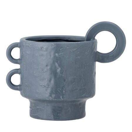 Bloomingville - Alfine Urtepotteskjuler, Blå, Stentøj - L24 Ã H19 Ã B15 cm